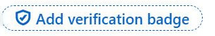 LinkedIn option labelled Add verification badge